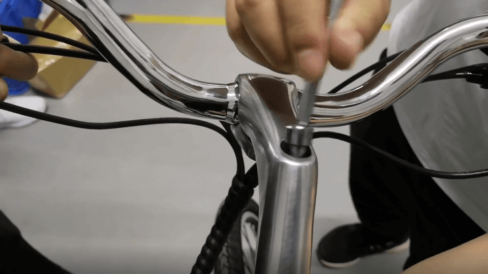 kornorge c6 electric bike handlebar long screw correct installation