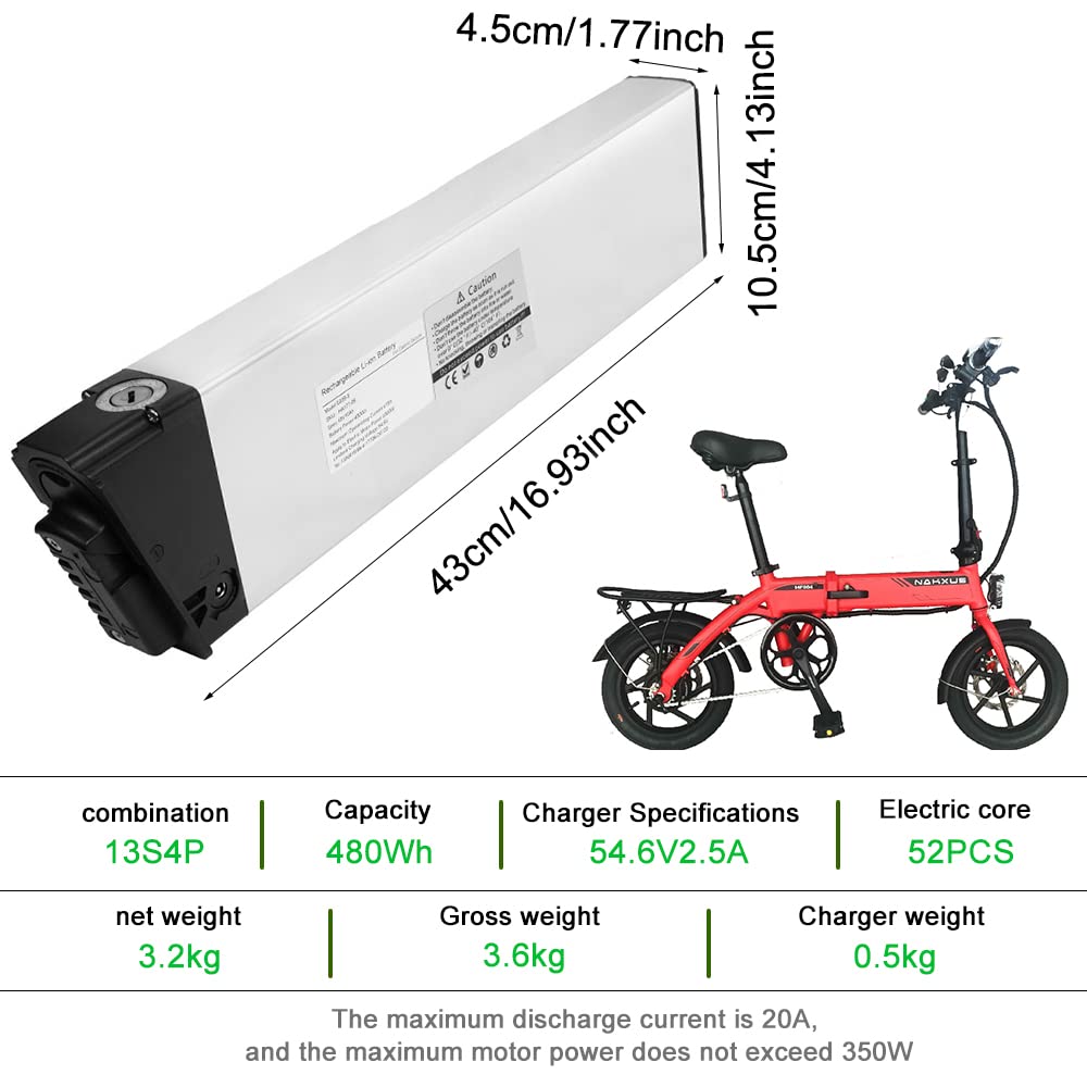 48V 10Ah Lithiumbatterie für Elektrofahrräder