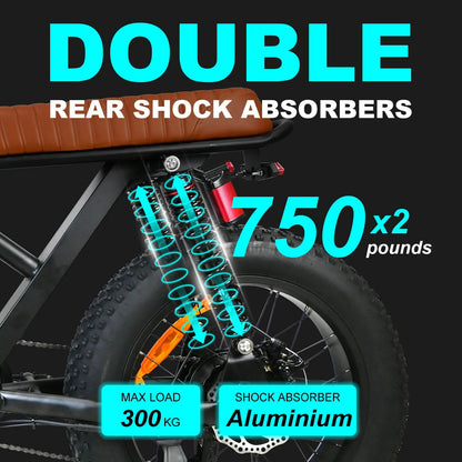 M3 48V 750W 18.2Ah Electric Bike