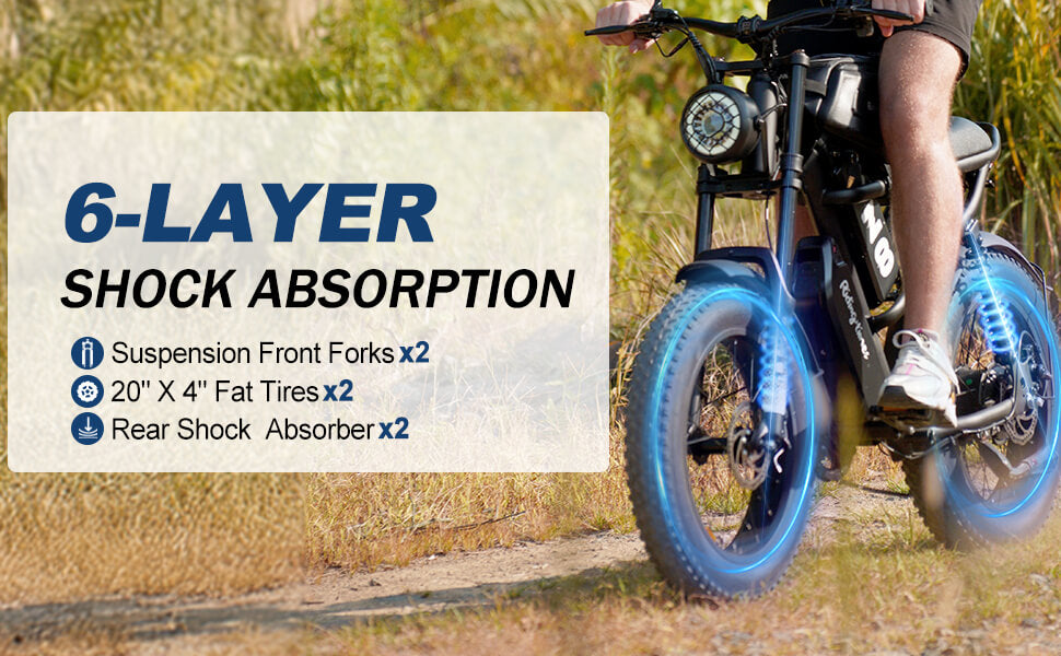 Riding'times Z8 PRO Dual Battery Moped Style Ebike – Kornorge Electric Bikes