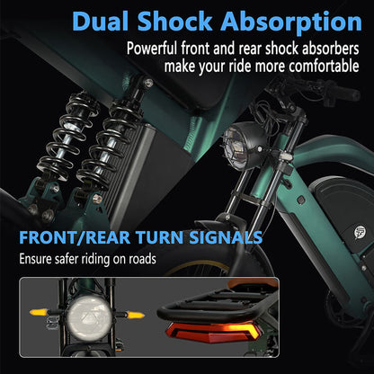 ZM22 1200W Mid-Drive Electric Mountain Bike