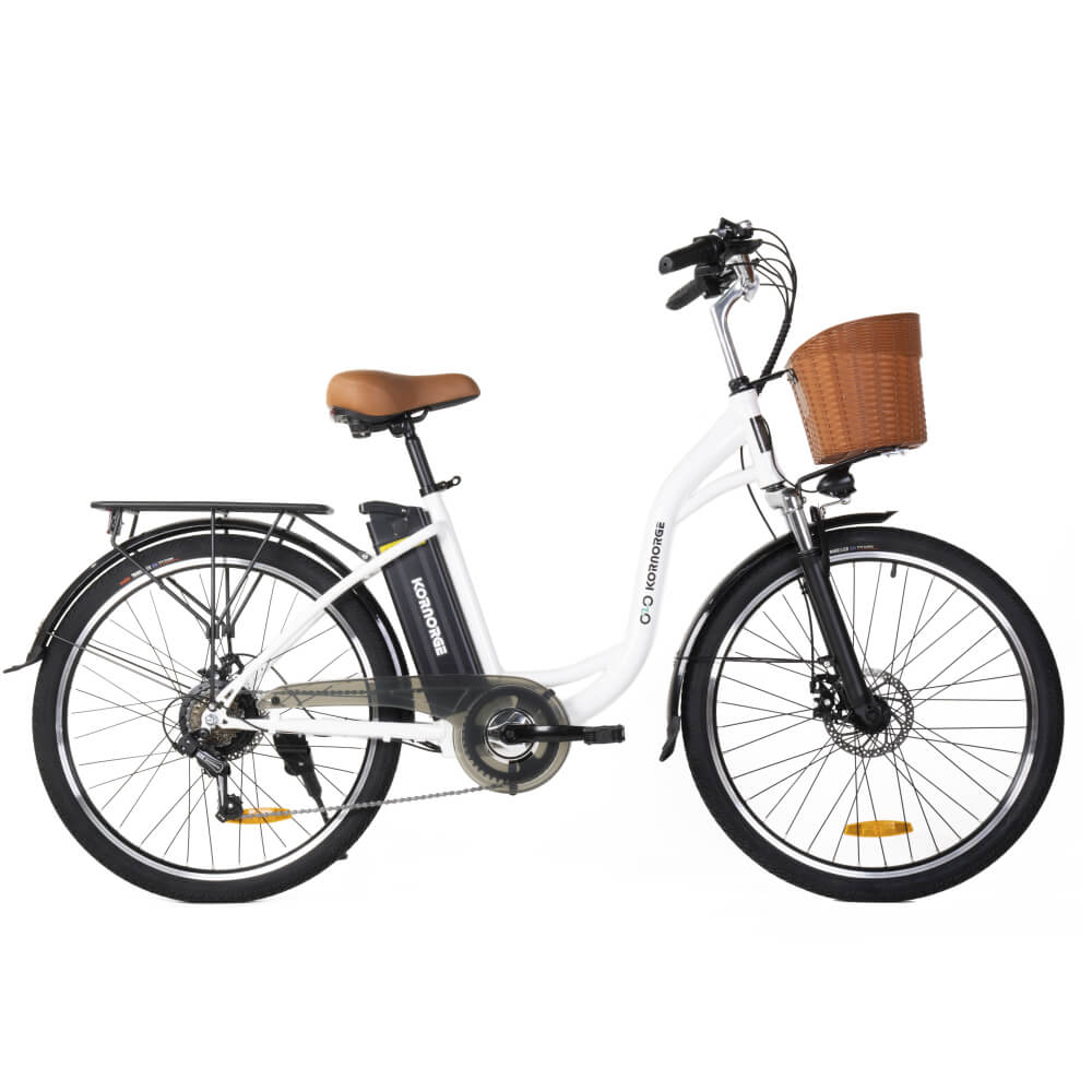 Bicicleta eléctrica urbana KORNORGE C6 de 26" 