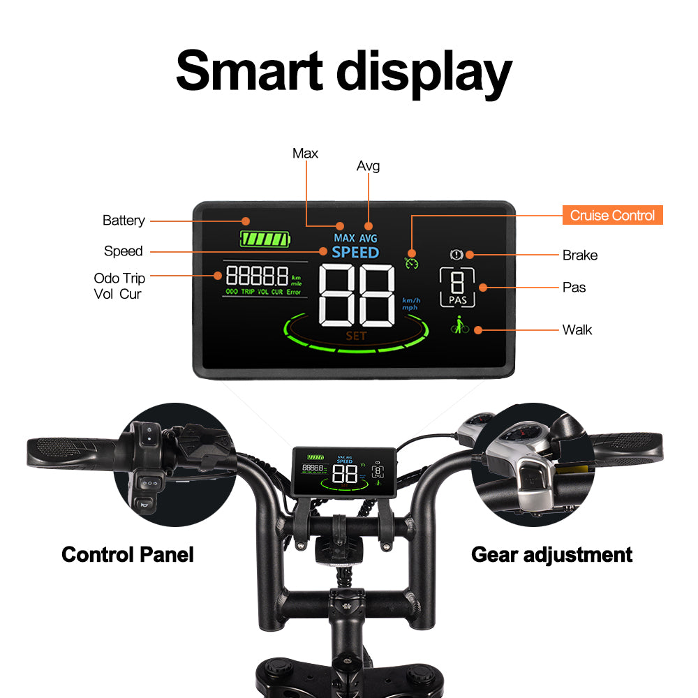 V29 Max Dual Battery Moped Electric Bike