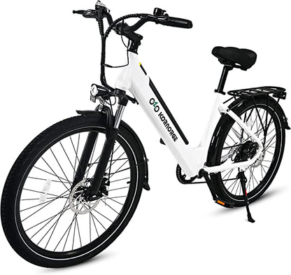 Bicicleta eléctrica urbana KORNORGE C7 de 26"